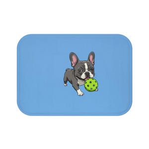 Cute French Bulldog Bath Mat