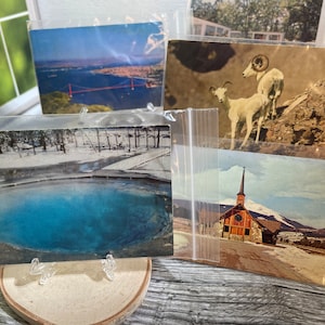 25 Antique and Vintage Postcards, Random Lots, From the 1920s - 1970s.  Original Postcards With Blank Backs and NO Stamps, Wide Variety
