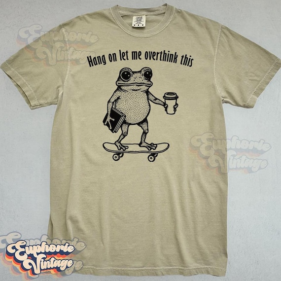 Comfort Colors® Hang On Let Me Overthink This Shirt, Sarcastic Shirt, Adult Humor Tee, Overthinking Tee, Mental Health TShirt