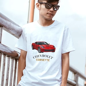 Chevrolet Corvette T-Shirt: Mens Car Lover Tee - Classic Car Apparel