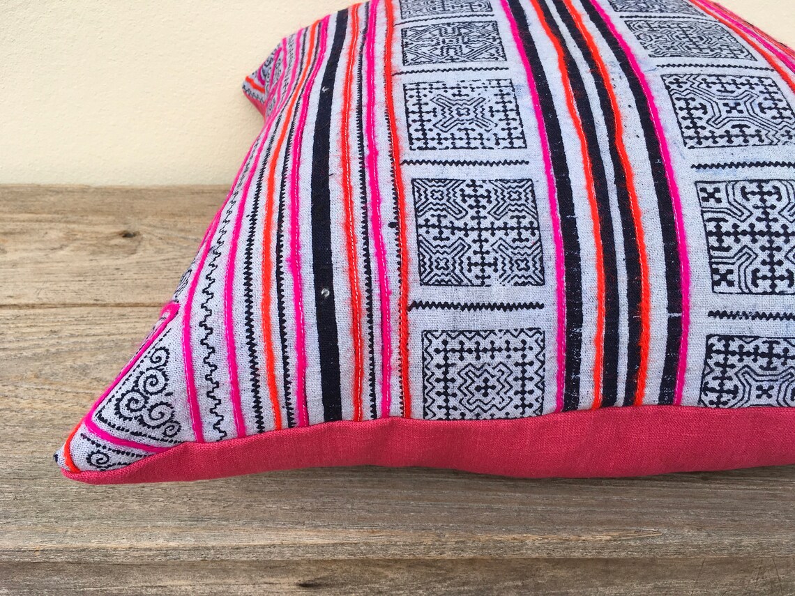 Rare Unique Ethnic Textile Decorative Throw Pillow Case 18 x Etsy