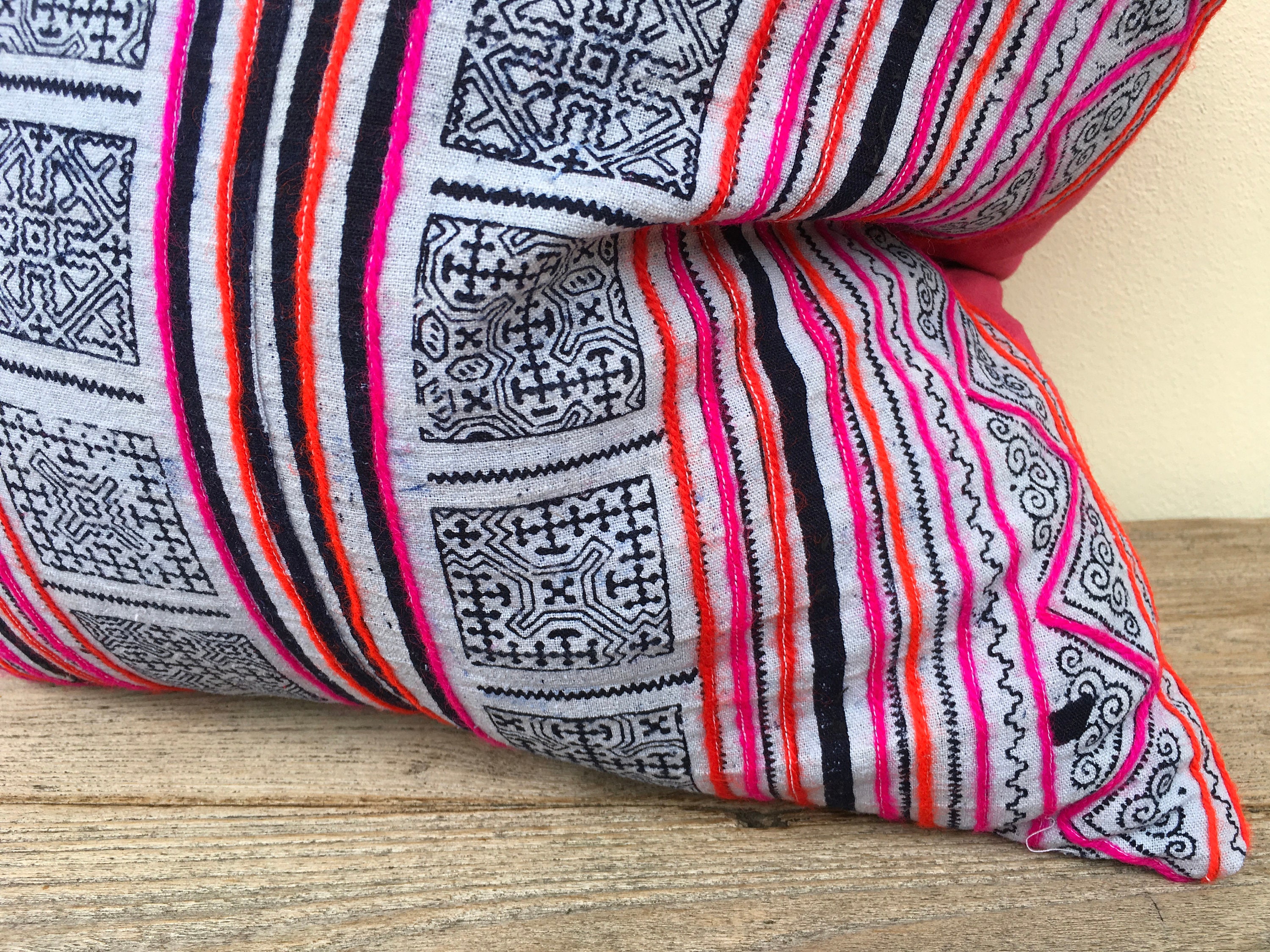 Rare Unique Ethnic Textile Decorative Throw Pillow Case 18 x Etsy