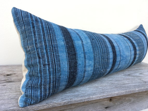 white Hemp Bohemian,Linen pillow cover 12 x 36 pillow case Hmong Vintage Hmong Pillow HMONG PILLOW LUMBAR Farmhouse Boho Pillow
