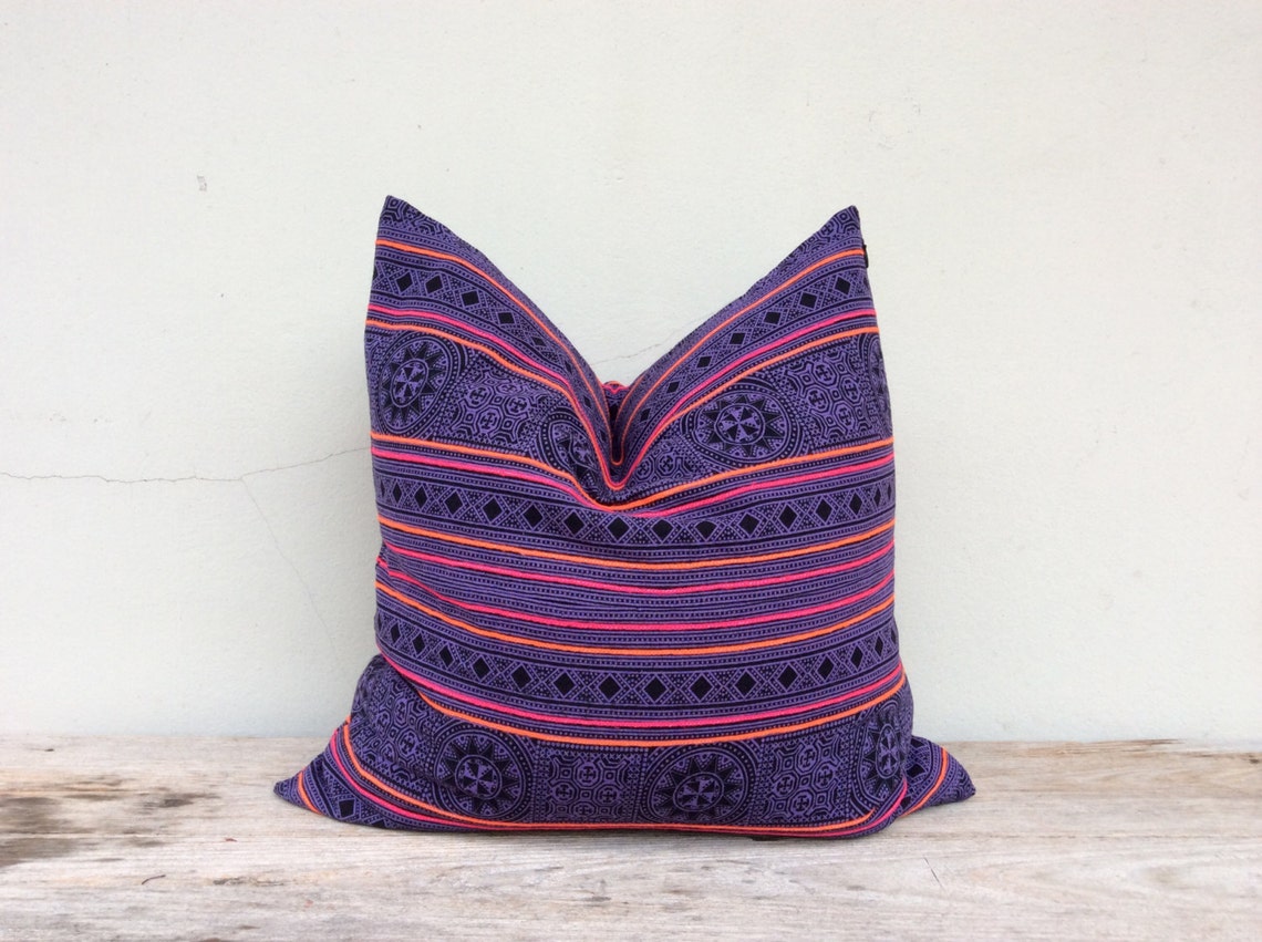 Tribal Tradition Design Ethnic Style Hand Print Cushion Chic Etsy