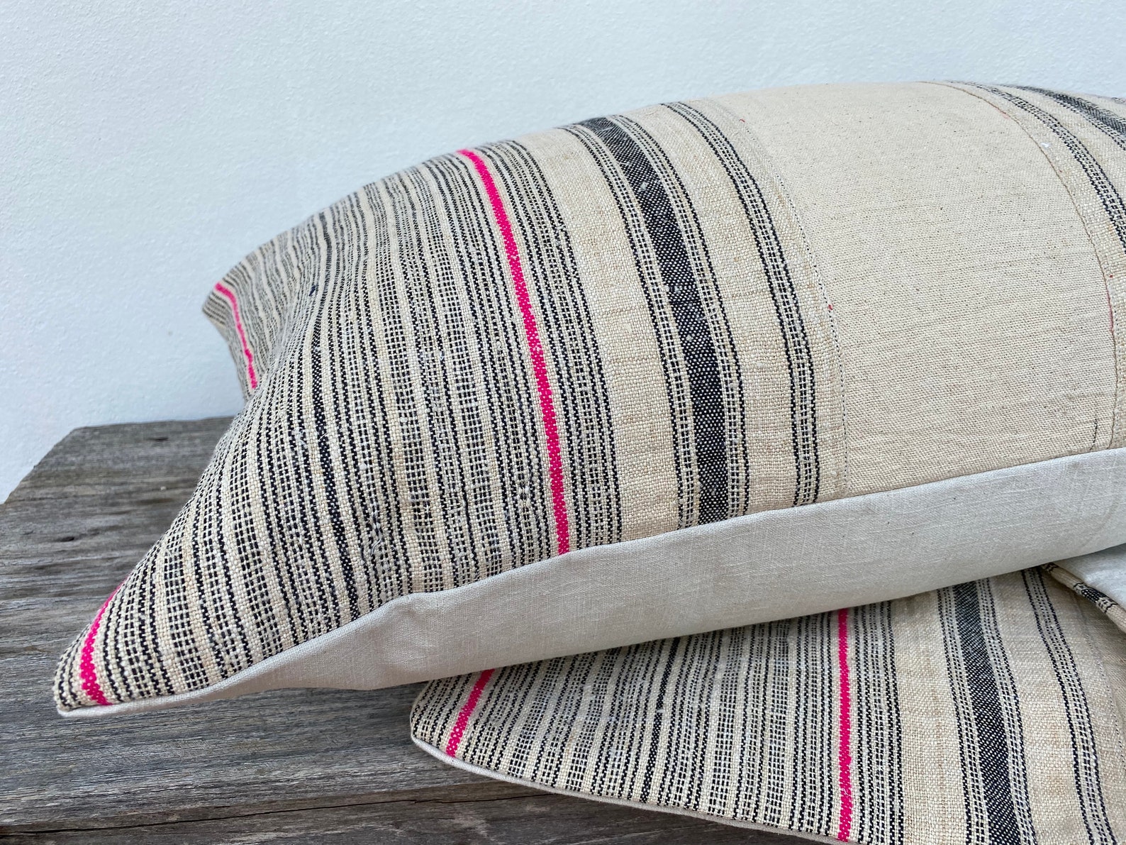 16 X 26 Inches Pillow Cover Rustic Vintage Indigo Textiles Etsy