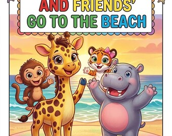 George de giraf strandkleurboek | Animal Friends-verhaal (digitale download)