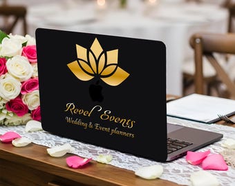 Aangepaste MacBook-hoes met logo| Gepersonaliseerde matte laptophoes Weddingplanners en organisatoren van evenementen| MacBook Air 13/15 inch| MacBook Pro 13"