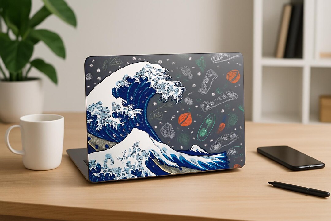 Great Wave MacBook Case | Japanese Art Laptop Cover | Hokusai Inspired ...