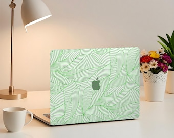 Mintgroen blad MacBook Case Cover | Botanische laptophoes | Op de natuur geïnspireerde laptophoes| MacBook Air 13/15 inch| MacBook Pro 13/14/15/16