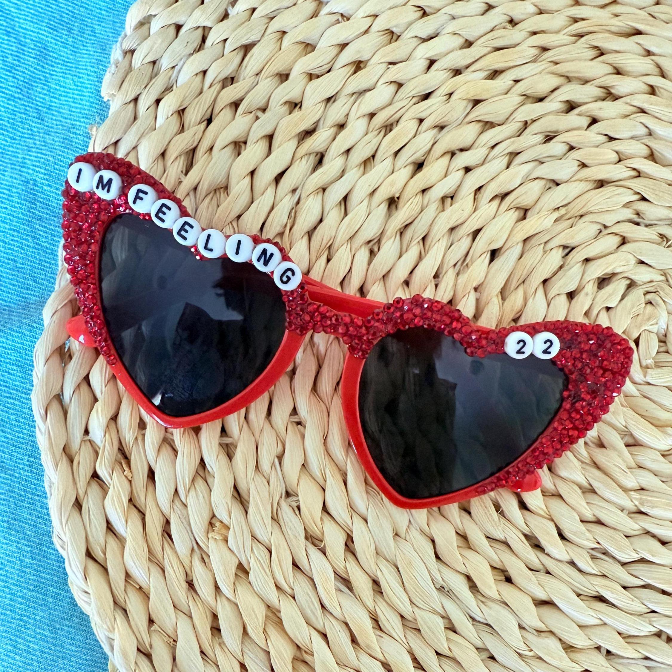 Red heart shaped cat eye retro vintage‎ pinup style sunglasses new $_32.JPG?set_id=880000500F main image 3