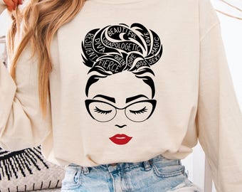 Comfort Colors® Black Queen Empowerment Long Sleeve T-Shirt, Afro Woman Graphic Shirt, Valentine's Gift