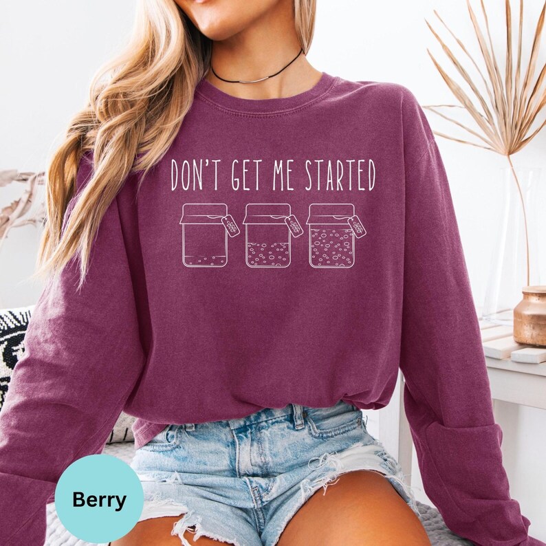 Comfort Colors® Christmas Dont Get Me Started Sourdough Long Sleeve T ...