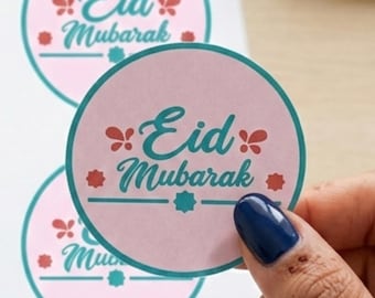 Printable Eid Mubarak Stickers – 100+ Islamic Labels – 9 elegant designs – A4 & US Letter pdf+ png–diy gift tags e party decor