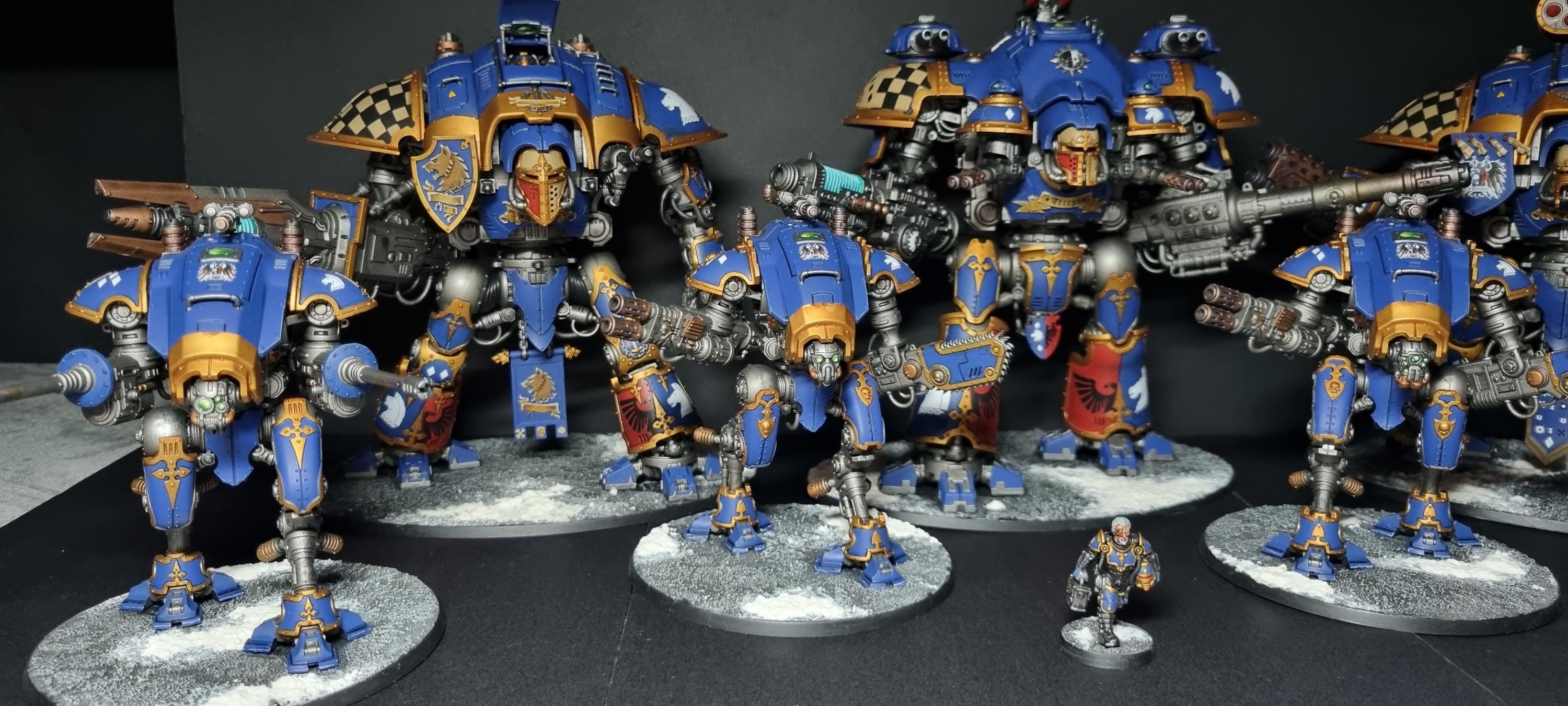 Warhammer 40k - Lot De 29 Pièces Knight Castellan/Dominus Non Peintes
