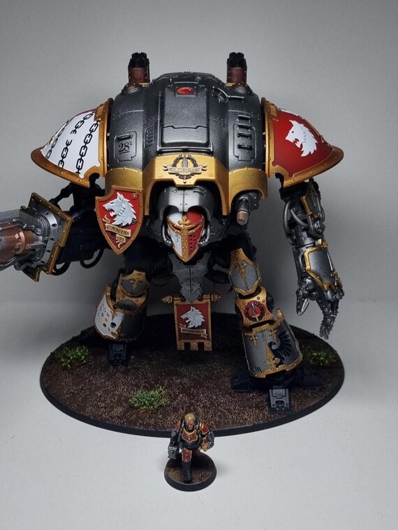 Warhammer 40k Imperial Knight 塗装済み Canis Rex Imperial Knight Fully Magnetized Commission Painted (any