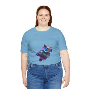 Cute Owl Graphic Tee, Animal Lover Shirt, Unisex T-Shirt, Gift for Kids, Casual Wear, Birthday Present, Nature Lover Apparel