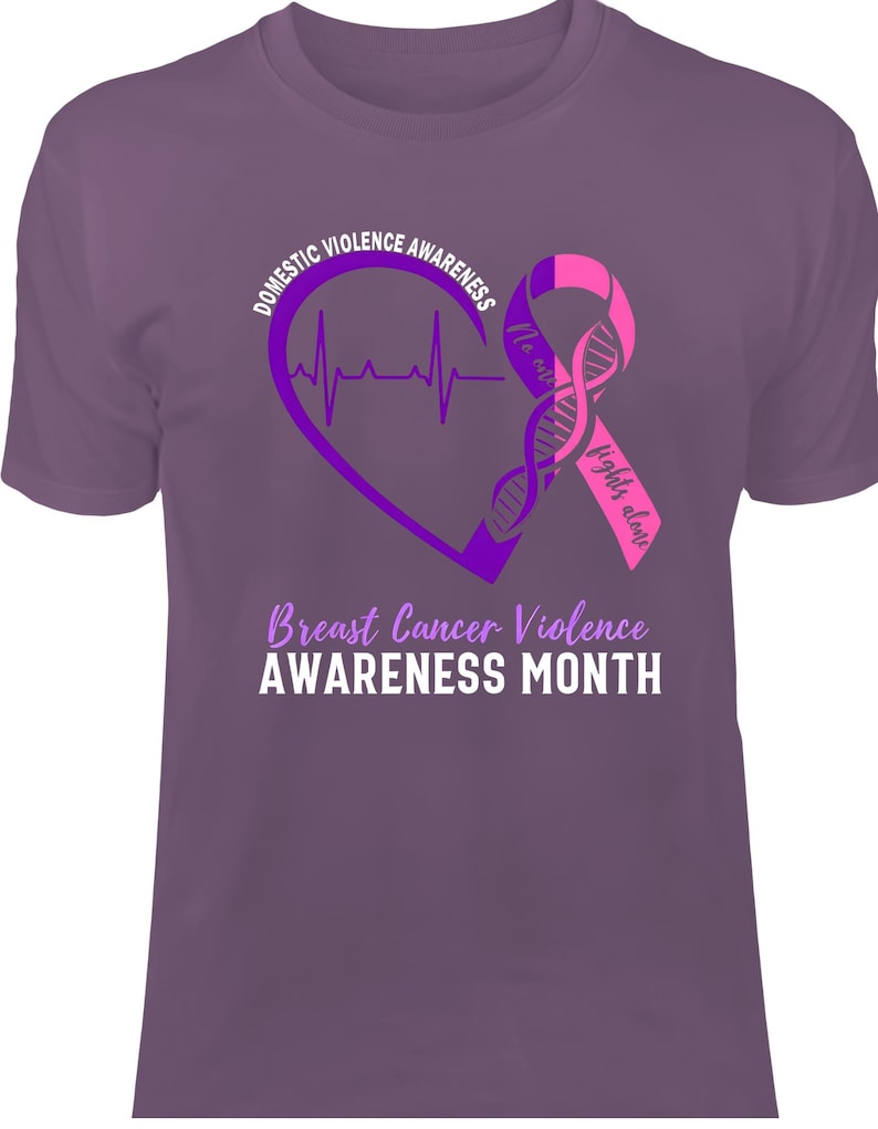 Domestic Violence and Breast Cancer Awareness Month Design - Etsy