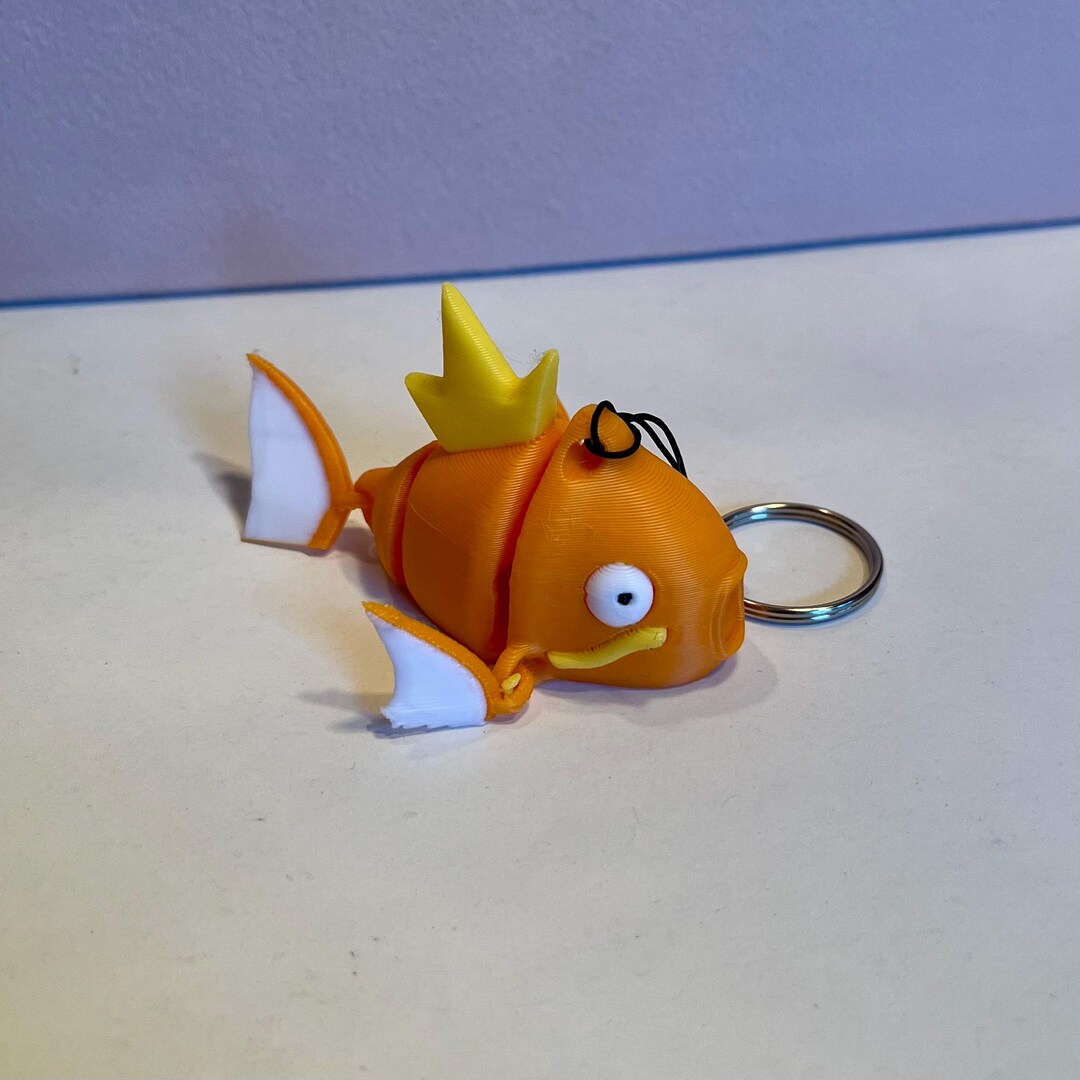 Articulated Magikarp Pokemon Keyring Gift Idea Keychain Backpack Buddy ...