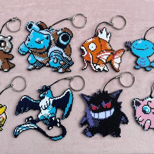 Retro 8-bit Gaming Large Pokemonsters Style Keyring Backpack Buddy gift idea Collection 2