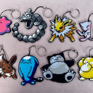 Retro 8-bit Gaming Large Pokemonster Style Keyring Backpack Buddy Collection 3 gift idea