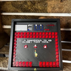 Retro Gaming Legend of Zelda Framed Art Print Novelty Nerd Gift
