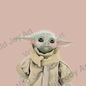 Grogu Digital Drawing