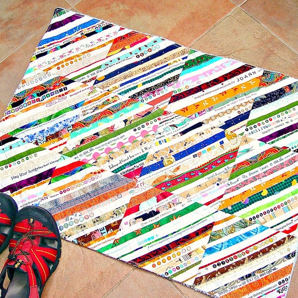 LARGE Upcycled Selvage Bath Mat Rug
