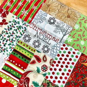 Patchwork Christmas Table Runner: Quilted Red and Green Holiday Decor
