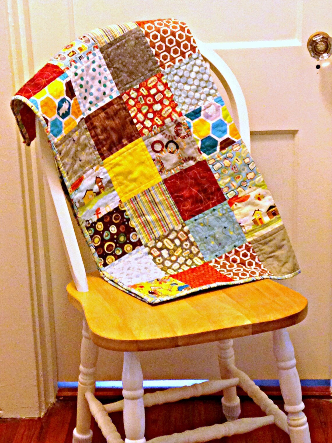 Baby Boy Quilt Patchwork Quilt Stroller Quilt Play Mat Etsy