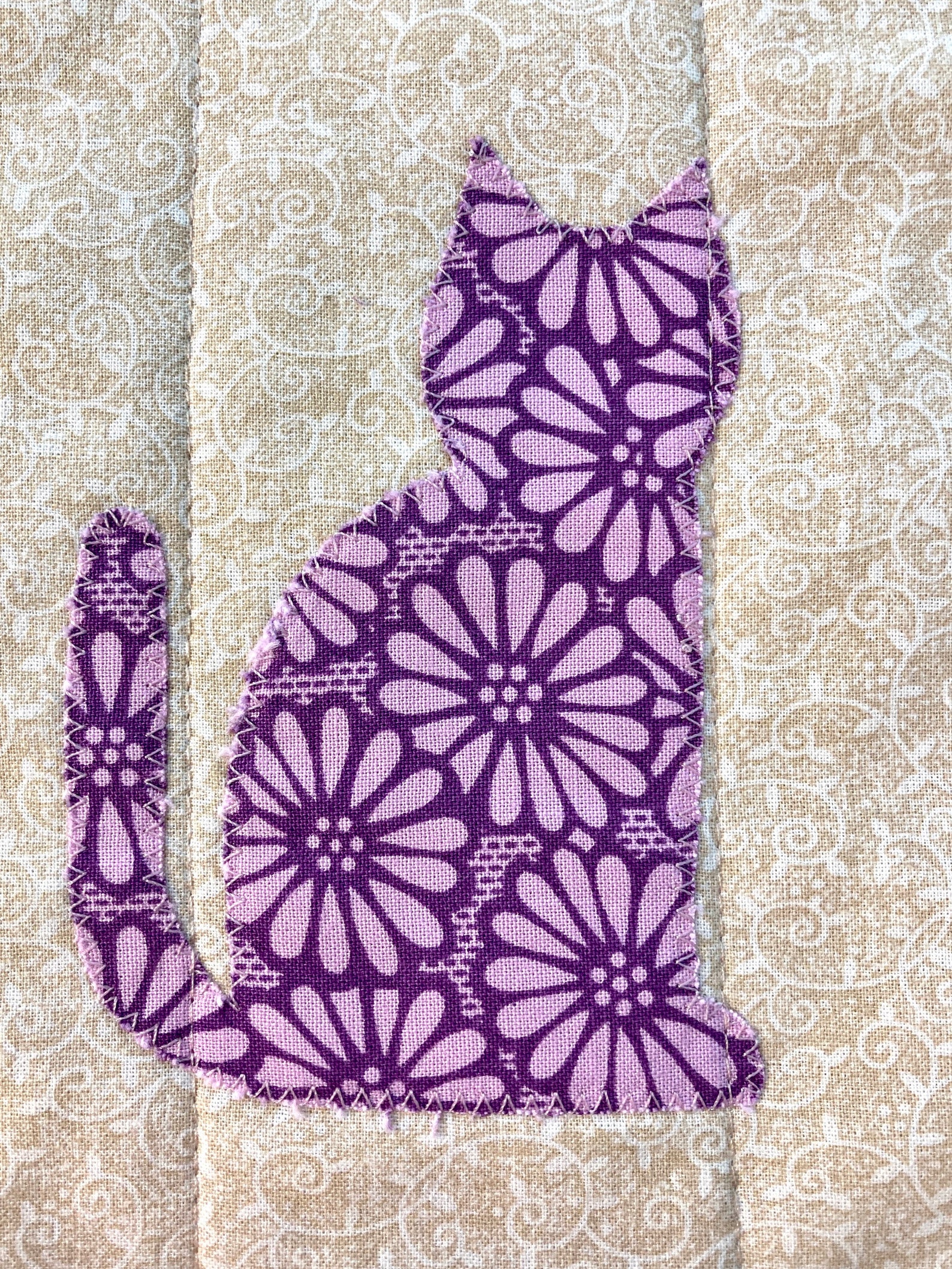 4 Quilted Placemats Cat Placemats Cat Decor Fabric Etsy