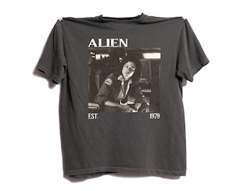 Maglietta vintage del film Alien, Comfort Colors, maglietta horror del 1979