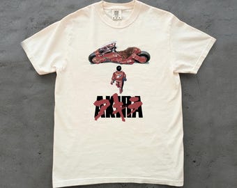 T-shirt Akira Tetsuo da uomo con braccio perso Manga Kaneda Anime giapponese Neo Tokyo 100% cotone manica corta t-shirt Idea regalo