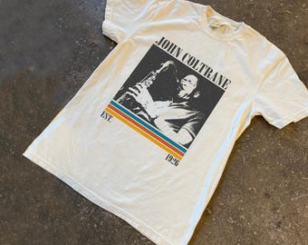 John Coltrane Vintage Jazz T-Shirt, Retro Music Tee