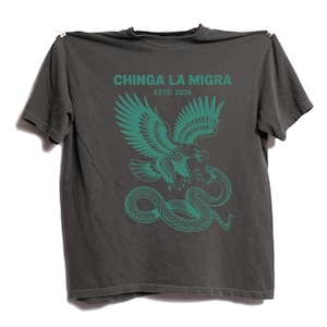Camiseta con estampado de serpiente y águila, camiseta de protesta política, colores cómodos