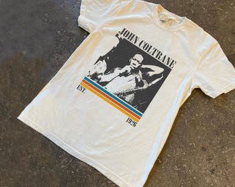 John Coltrane Tee, Vintage Jazz Music Shirt, Comfort Colors