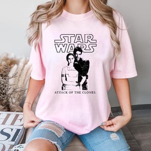 Anakin and Padme Star Wars Shirt, Comfort Colors Shirt, Star Wars Attack of the Clones T-Shirt, Anakin Skywalker Tee, Padme Amidala Tee