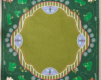 Tapete de Mahjong para Golf, Tapete para Mesa de Juego de Club de Campo, Funda para Mesa de Mahjong Antideslizante de 31.5x31.5, Regalo para Anfitriona para Noche de Juegos