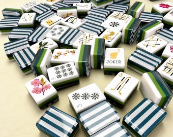 Golf American Mahjong Set 160 Tiles 4 Layer Acrylic Country Club Mahjong Tiles