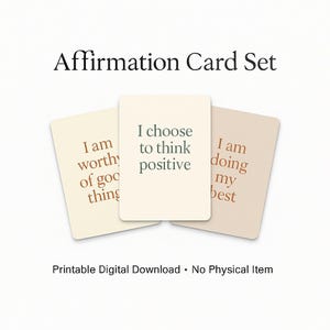affirmatiekaarten afdrukbare citaten zelfzorg digitale download dagelijkse motivatie positieve mentaliteit eigenliefde kinderdagverblijf kunst mindfulness motivatie
