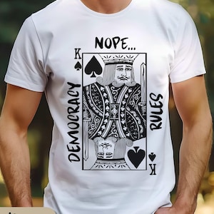 No Kings Tshirt Pro Democracy Shirt Resist Unisex Comfort Colors Tee Resist Fascism Patriotic Demonstration Shirt Anti Trump Resistance Tee