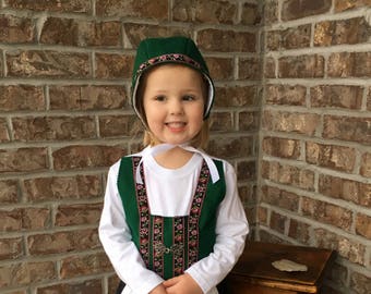 Norwegian Bunad Dress International Costume SHORT SLEEVE