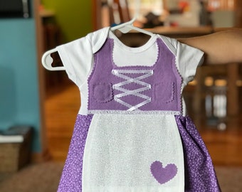 baby dirndl onesie