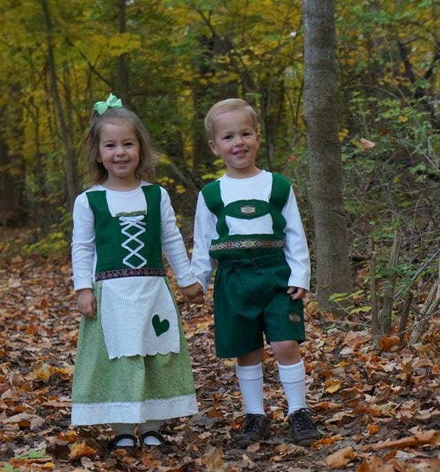 Hansel and Gretel costume set Twin Halloween costume Oktoberfest