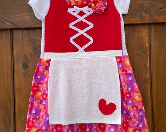 4T floral German dirndl (Oktoberfest dress)