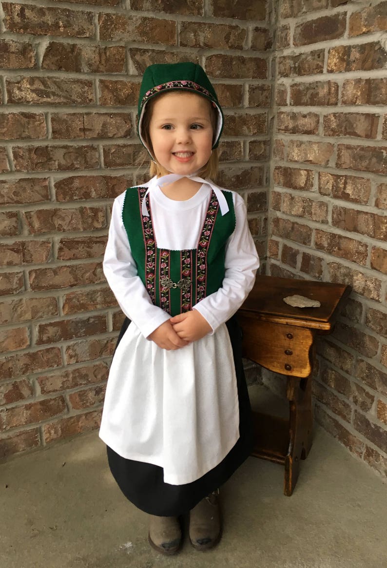 2019 Edition Norwegian Bunad Dress International Costume SHORT - Etsy