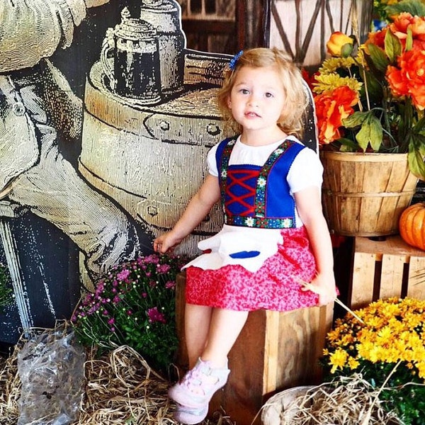 Edelweiss flower baby, toddler, young girl dirndl (Oktoberfest dress)