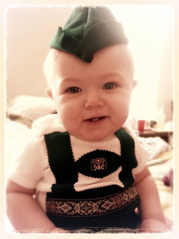 Traditional Baby Lederhosen Onesie Hat Sold Separate Etsy