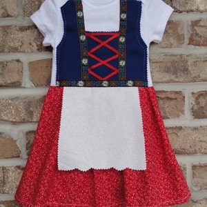 Edelweiss flower baby, toddler, young girl dirndl Oktoberfest dress image 3