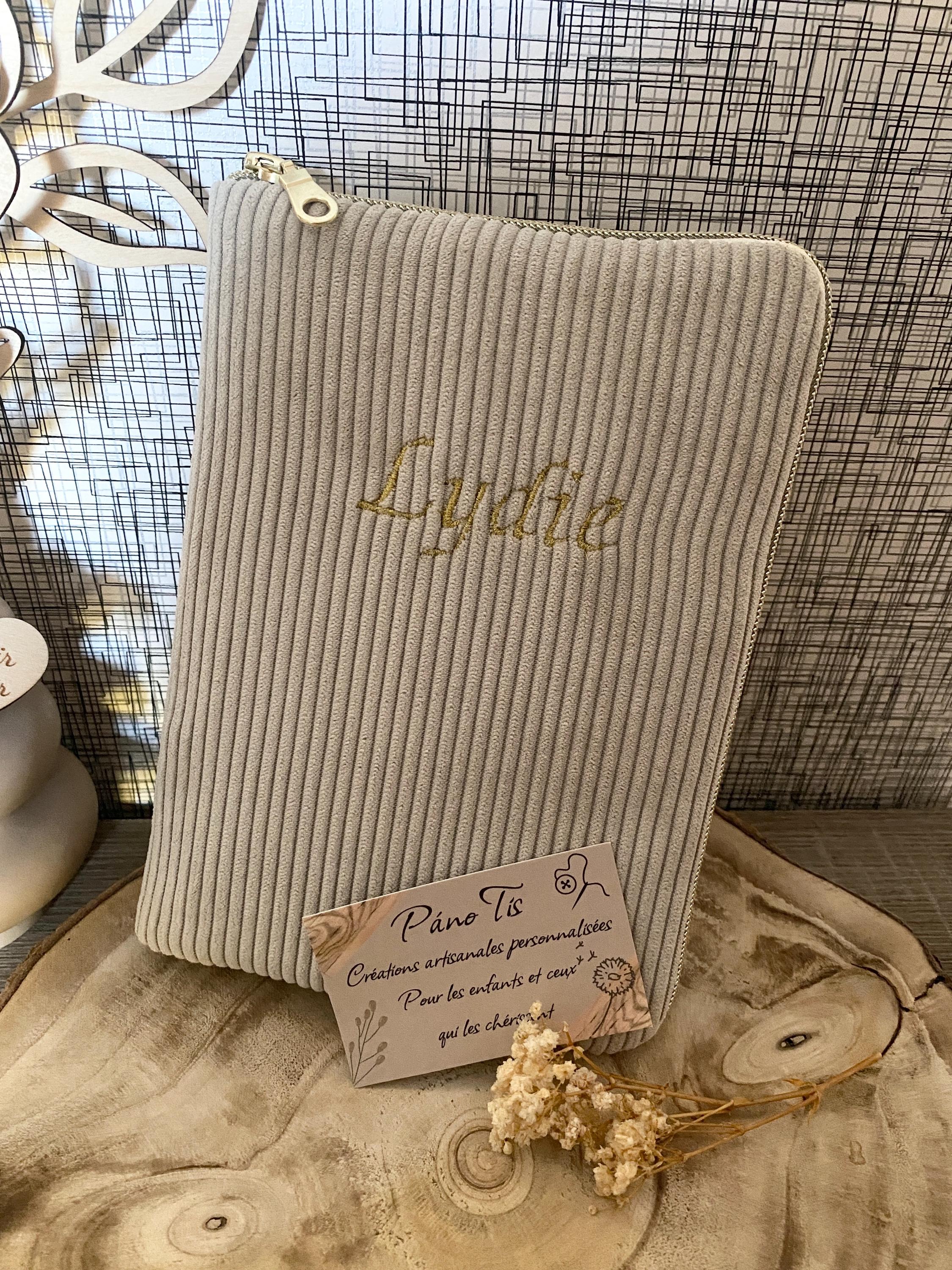 Housse De Livre Avec Fermeture Éclair Et Poche Avant Taille L - Protection Pour Lecteurs Passionnés