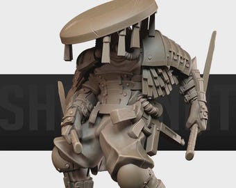 Shogunate Cleric | Bite the Bullet | Ashen Armies | Trench Crusade | 32mm | Miniatures | Grimdark | Wargaming | Resin Printing